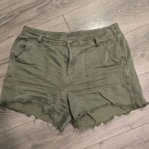 Aerie Olive Green Casual Shorts, Sz L
